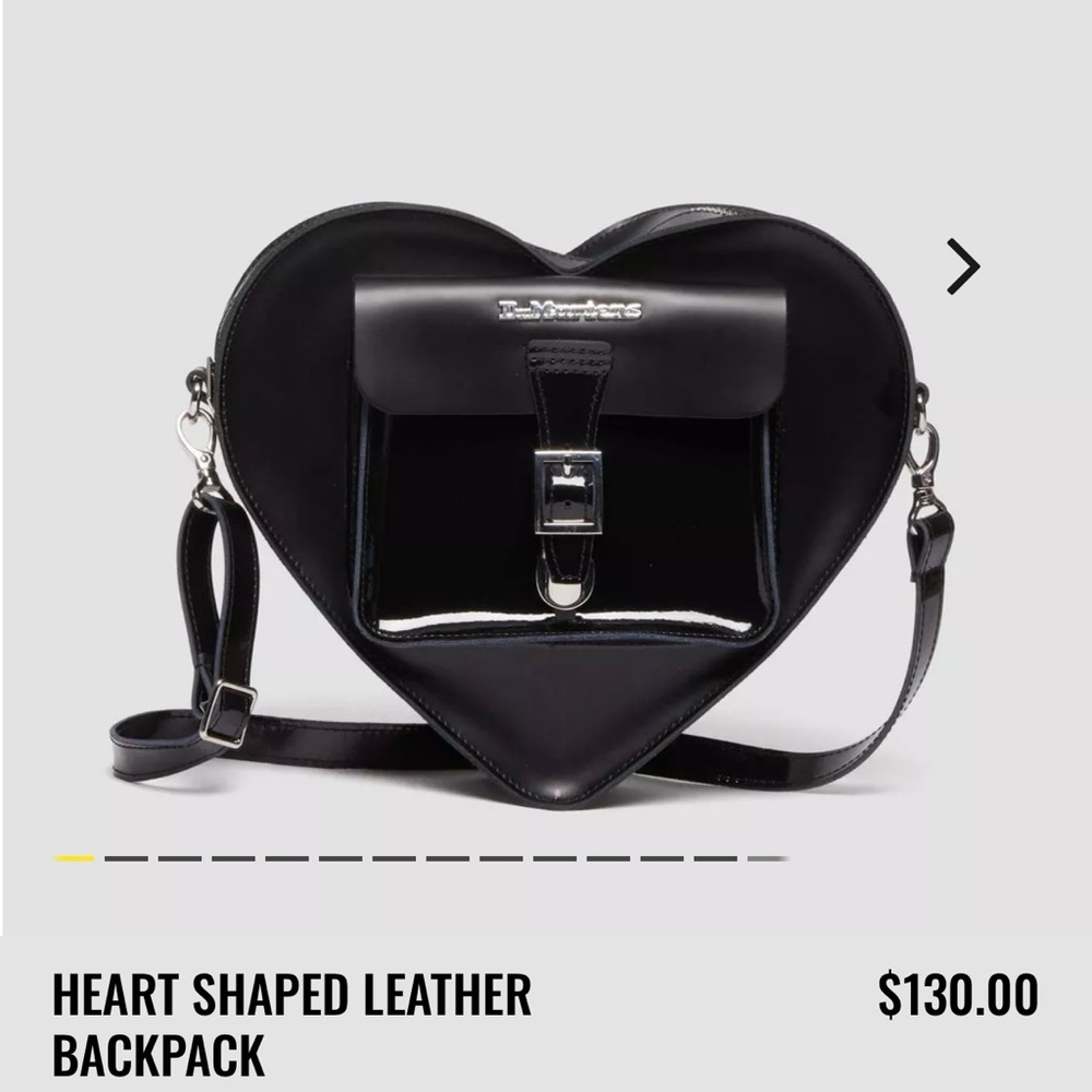 Doc marten heart shaped bag